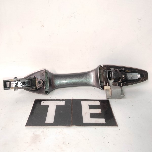 Macaneta Externa Traseira Esquerda Honda Crv 2007 2011 Cinza