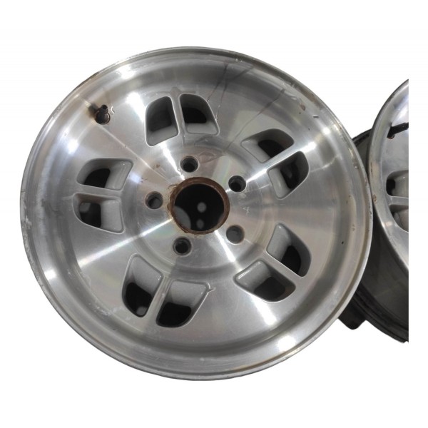 Jogo De Rodas 14x6j 5x114 Ford Ranger Stx 1993 1997 Prateado