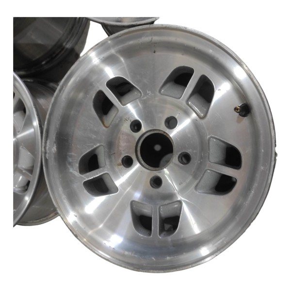 Jogo De Rodas 14x6j 5x114 Ford Ranger Stx 1993 1997 Prateado
