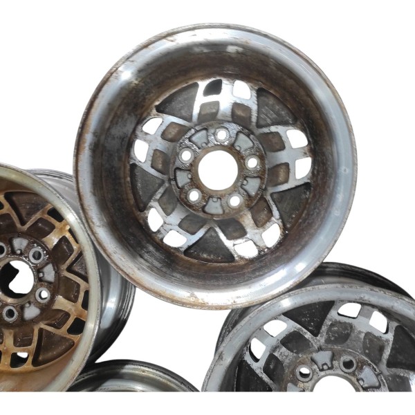 Jogo De Rodas 14x6j 5x114 Ford Ranger Stx 1993 1997 Prateado