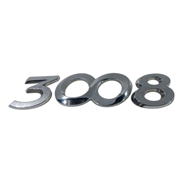 Emblema 3008 Peugeot 3008 2008 2016 Cromado