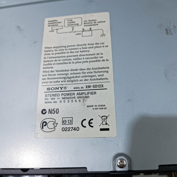 Modulo Amplificador Som Sony Xplod Xmsd12x Bmw 530 E60 04 10