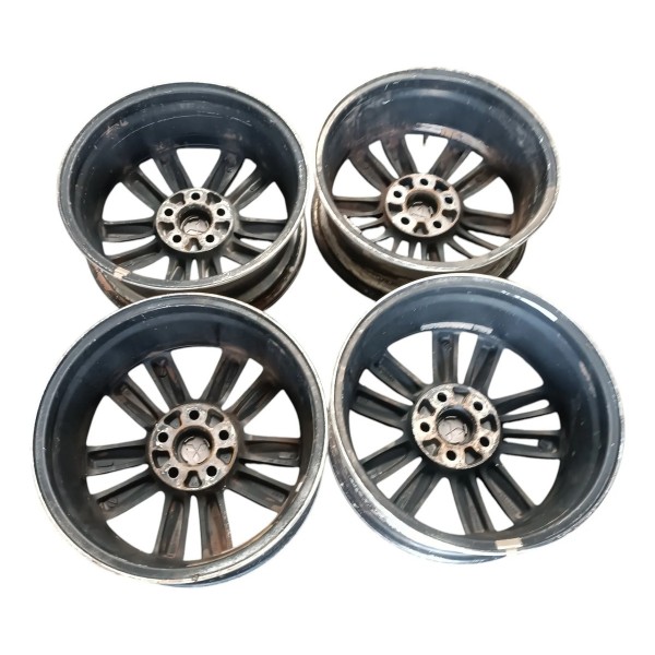 Jogo Rodas 5x114 17x6,5j Mitsubishi Asx 2010 2022 Preto