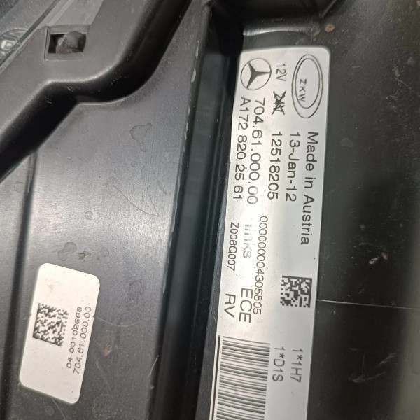 Farol Esquerdo Mercedes Slk 250 11 16 Para Retirar Peças Esquerdo/motorista