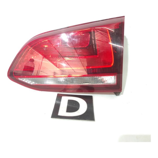 Lanterna Direita Tampa Traseira Vw Golf Variant 2015 Detalhe Direito/passageiro Vermelho/transparente