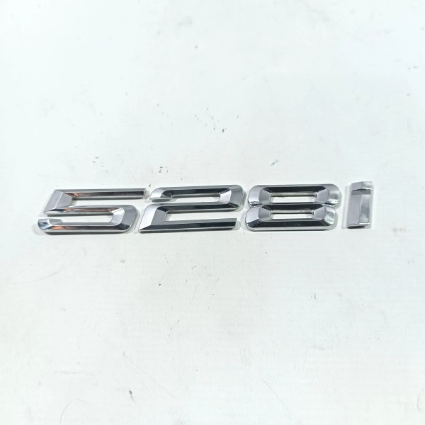 Emblema 528i Tampa Traseira Bmw 528i F10 2011 2017 Cromado