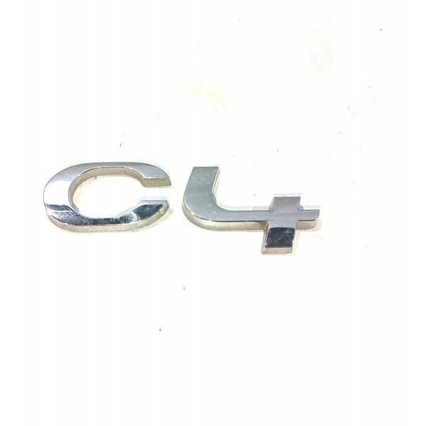 Emblema C4 Tampa Traseira Citroen C4 2013 2017