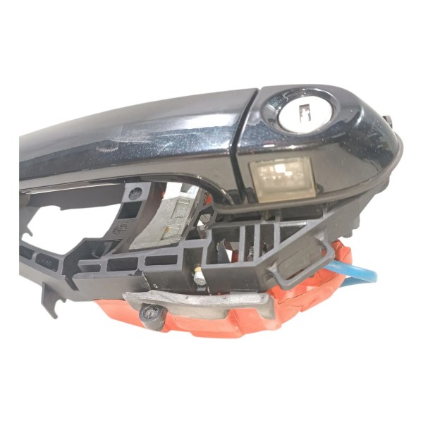 Macaneta Externa Dianteira Esquerda Bmw 320 F30 2012 18 Led Preto Dianteira