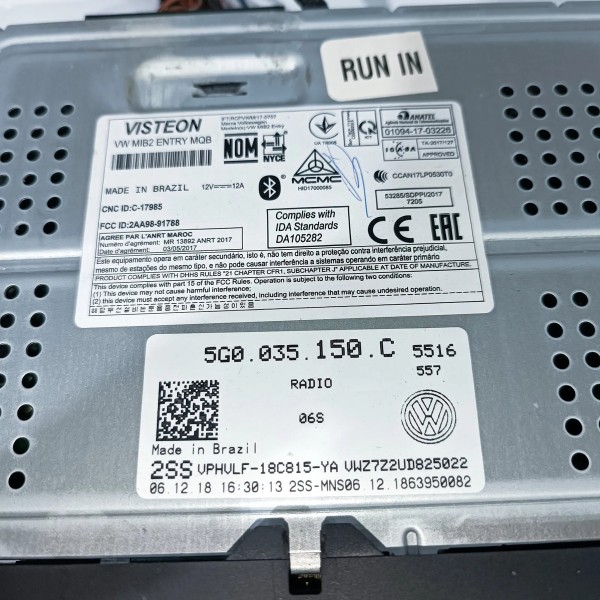 Radio Original Vw Virtus 2018 2026 Polo 5g0035150c