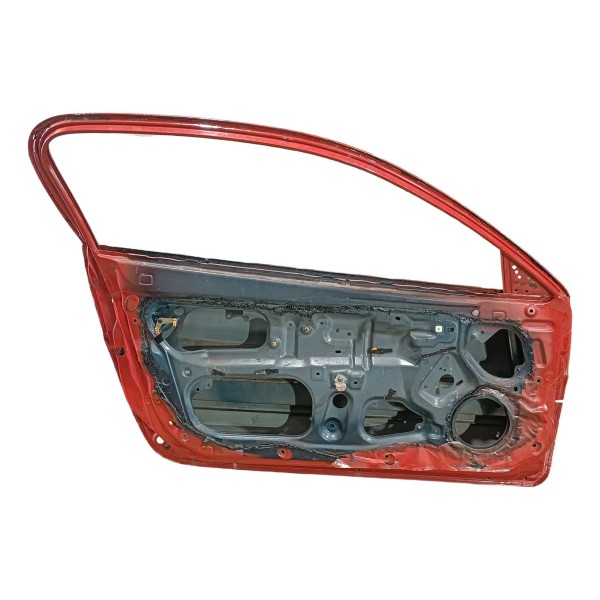 Folha Porta Esquerda Mazda Mx3 1991 1998 Dianteira Esquerdo Vermelho