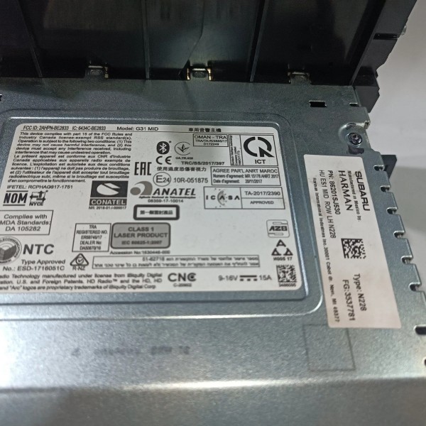 Multimidia Subaru Forester Sk 2019 2024 86201sj530