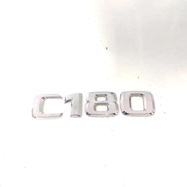 Emblema C180 Tampa Traseira Mercedes C180 2014 Prateado