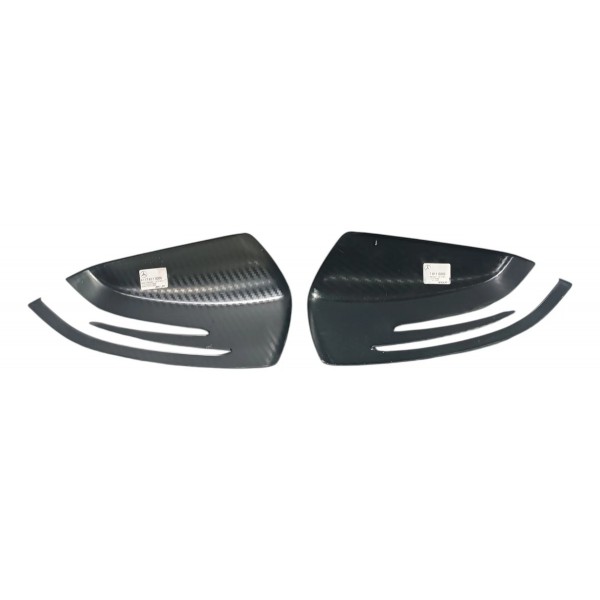 Par Capa Carbono Retrovisor Mercedes A45 W176 Genuino
